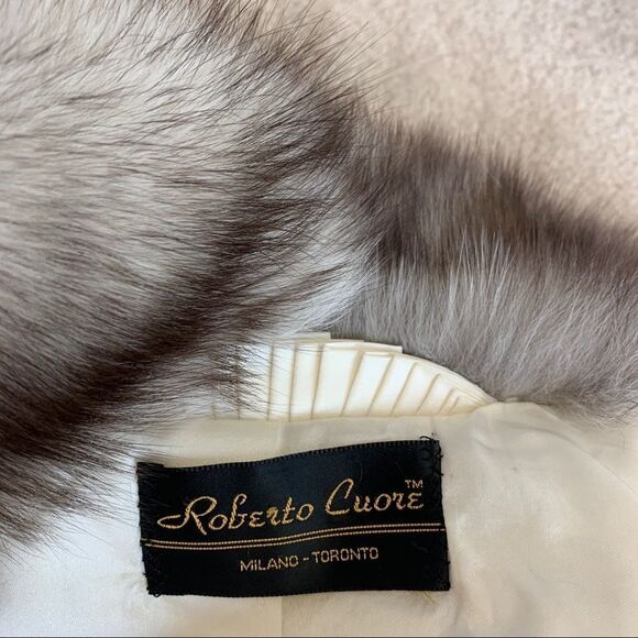 ROBERTO Cuore gorgeous luxurious Saga Fox Fur Coat Sz L - Picture 11 of 15